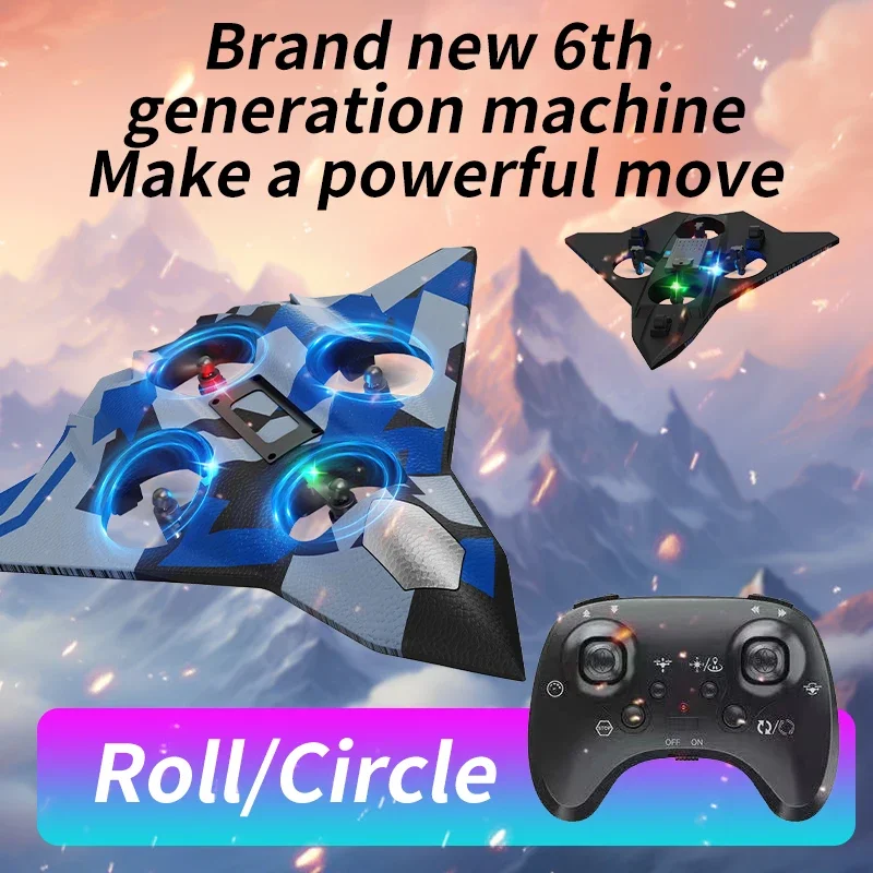 CZ36 espuma RC avión planeador caza eléctrico 6CH Control remoto avión resistente a caídas Quadcopter juguetes para niños regalos - imagen 5