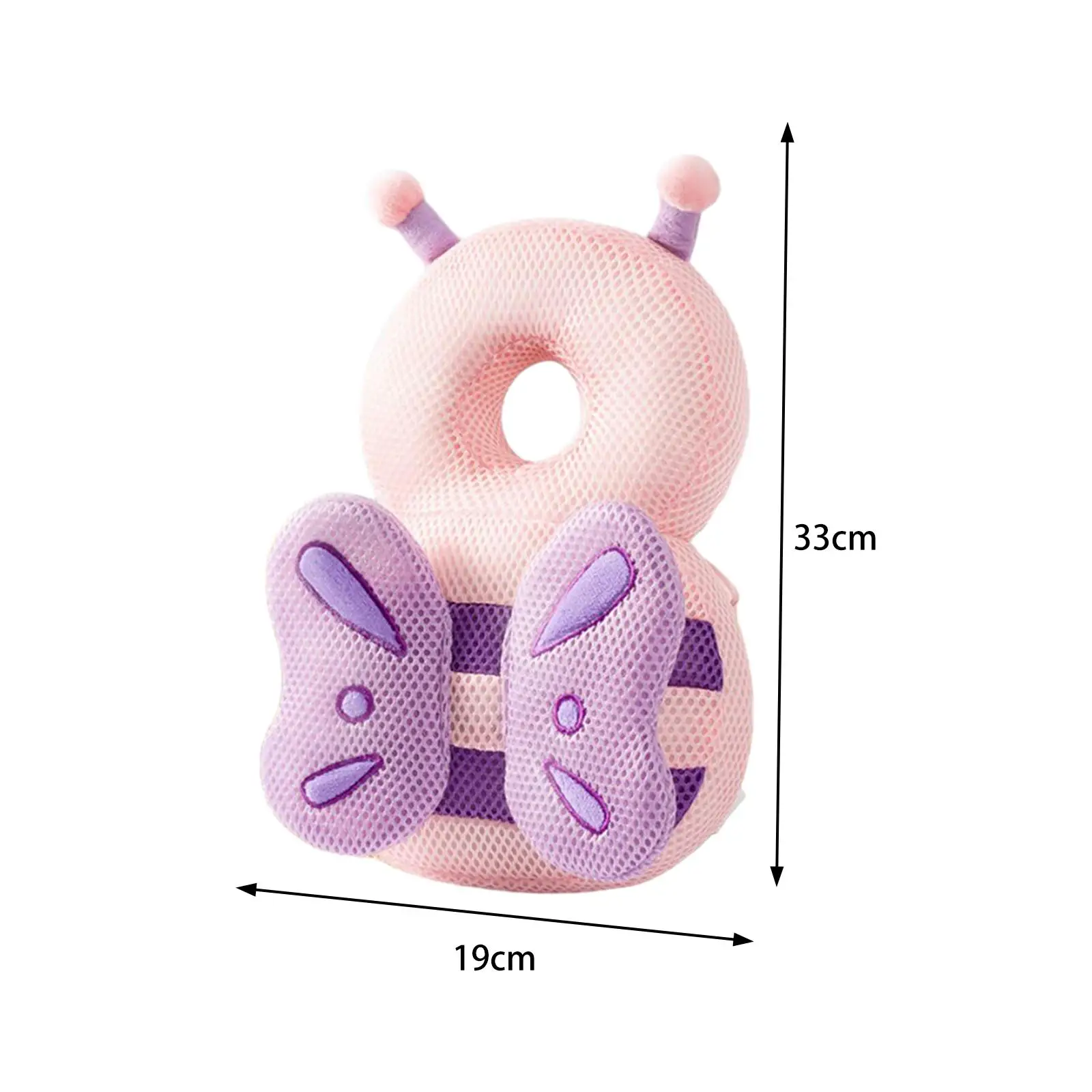 Baby Back Protection Anti Fall Animal Shape Cute Soft Breathable Baby Head Protection Cushion for Walking Crawling Kids Children
