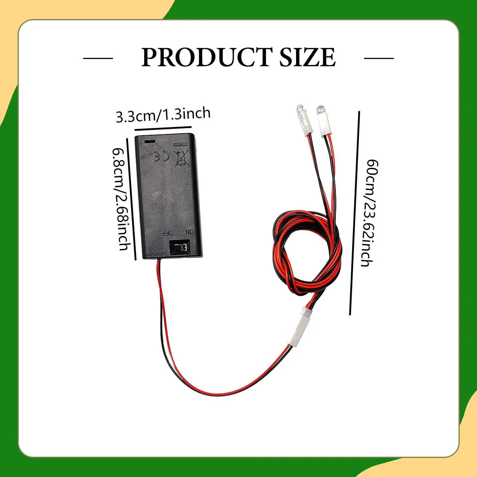 Dollhouse Lighting Kit Light Wires Handmade Model Light Small Battery Holder