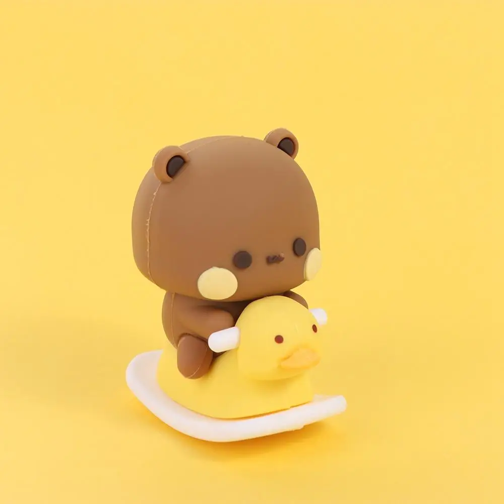 Figura de oso Panda de Bubu Dudu, juguete coleccionable, lindo Oso De Acción Kawaii, muñeco de adorno para el hogar, Deroc, regalo de cumpleaños y Navidad - imagen 2