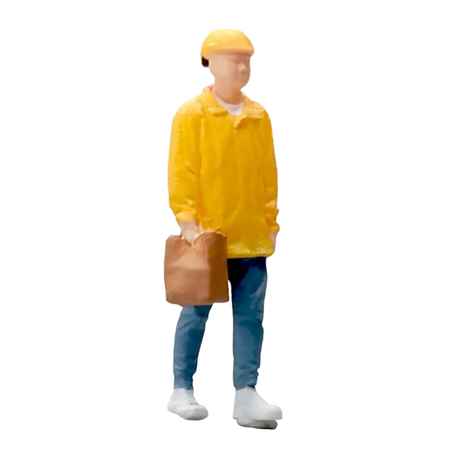 1:64 People Figures Resin Desk Decoration Collection Crafts Hand Painted for Photography Props Micro Landscapes Dollhouse