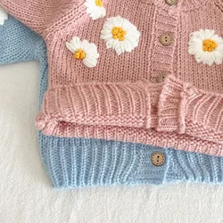Cárdigan bordado de punto para bebé y niña Milangel