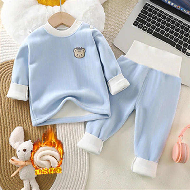 Ropa interior térmica de terciopelo para niños - imagen 2