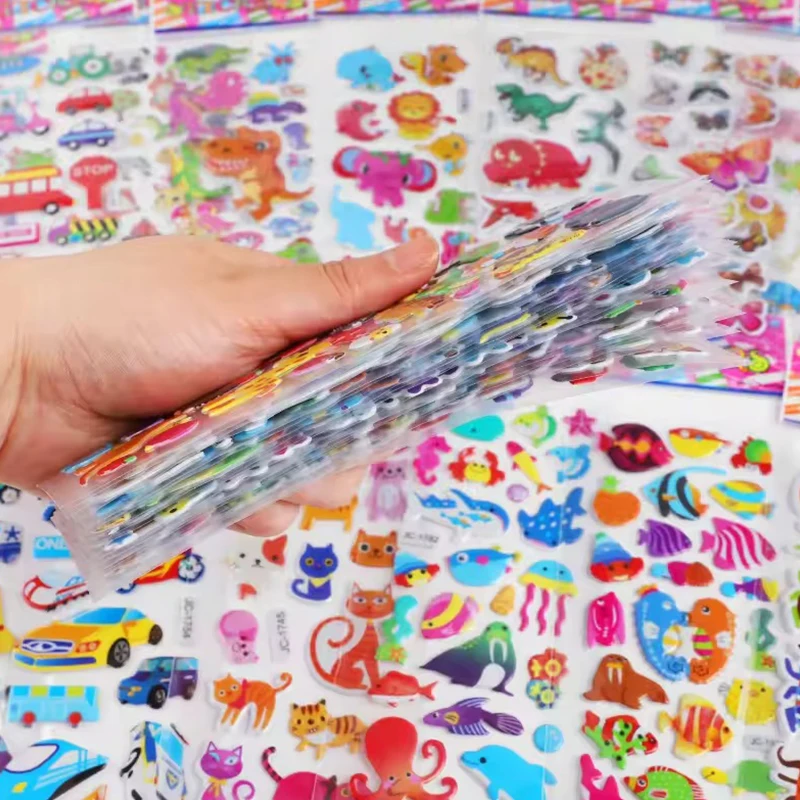 Pegatinas burbuja 3D con dibujos animados para niños - imagen 2