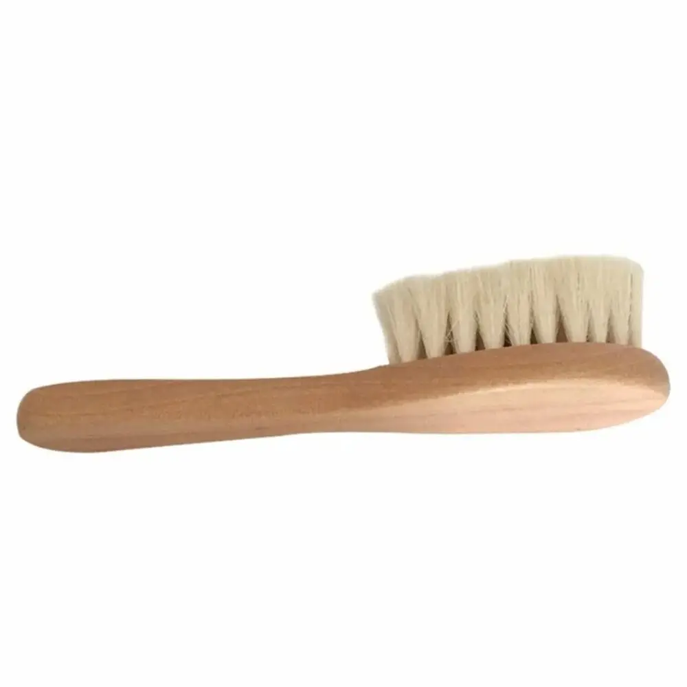 Cepillo de madera natural para bebé con peine masajeador