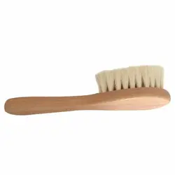 Cepillo de madera natural para bebé con peine masajeador
