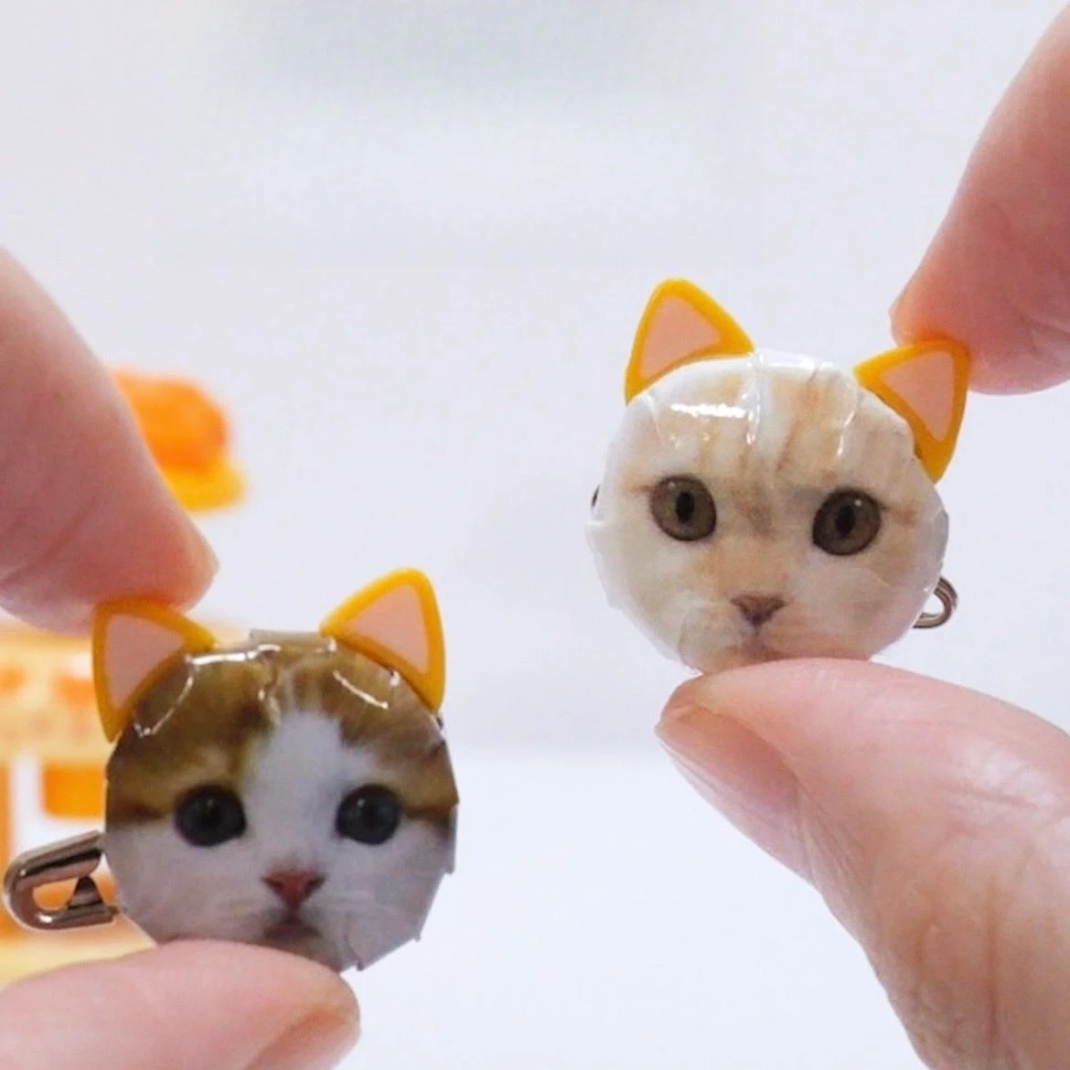 Juguetes cápsula de espíritus juguetes lindos ¡Marca real! Neko-neko puede hacer insignias mascota Calico esmoquin gato persa gato maldito figuras de ensamblaje - imagen 5