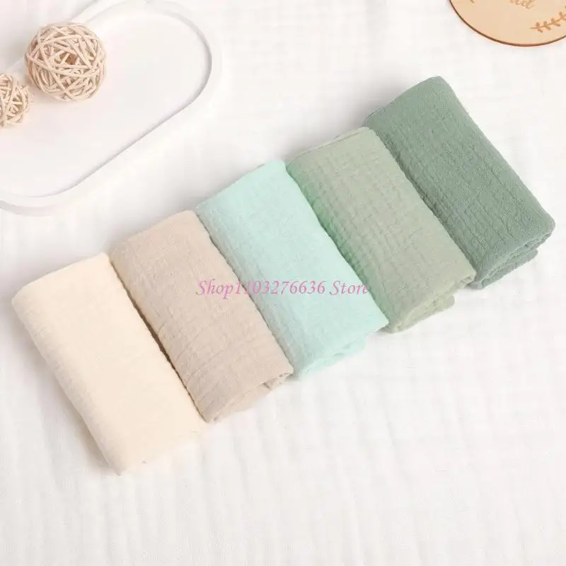 R6FD 5pcs Toallitas para bebés Pañas Pañeras Pañeras baberos Square Toalla enfermería - imagen 4