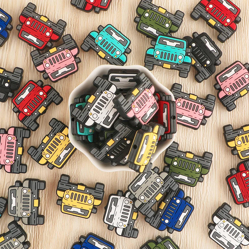 Kovict-Cuentas de silicona para coche, 5-10 Uds., para fabricación de joyas, calidad alimentaria, enfermería, masticar, DIY, cadena de chupete, collar, accesorios - imagen 3