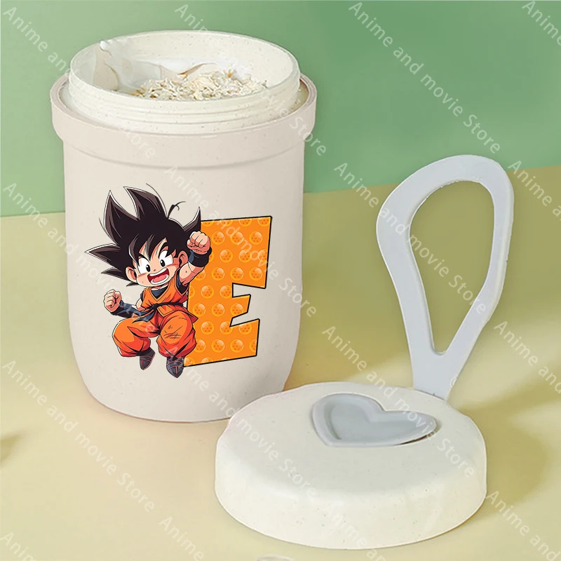 Taza de desayuno portátil Dragon Ball Goku para niños, botella multifunción para agua, avena, nuez, yogur, taza para aperitivos, taza de sopa creativa - imagen 5