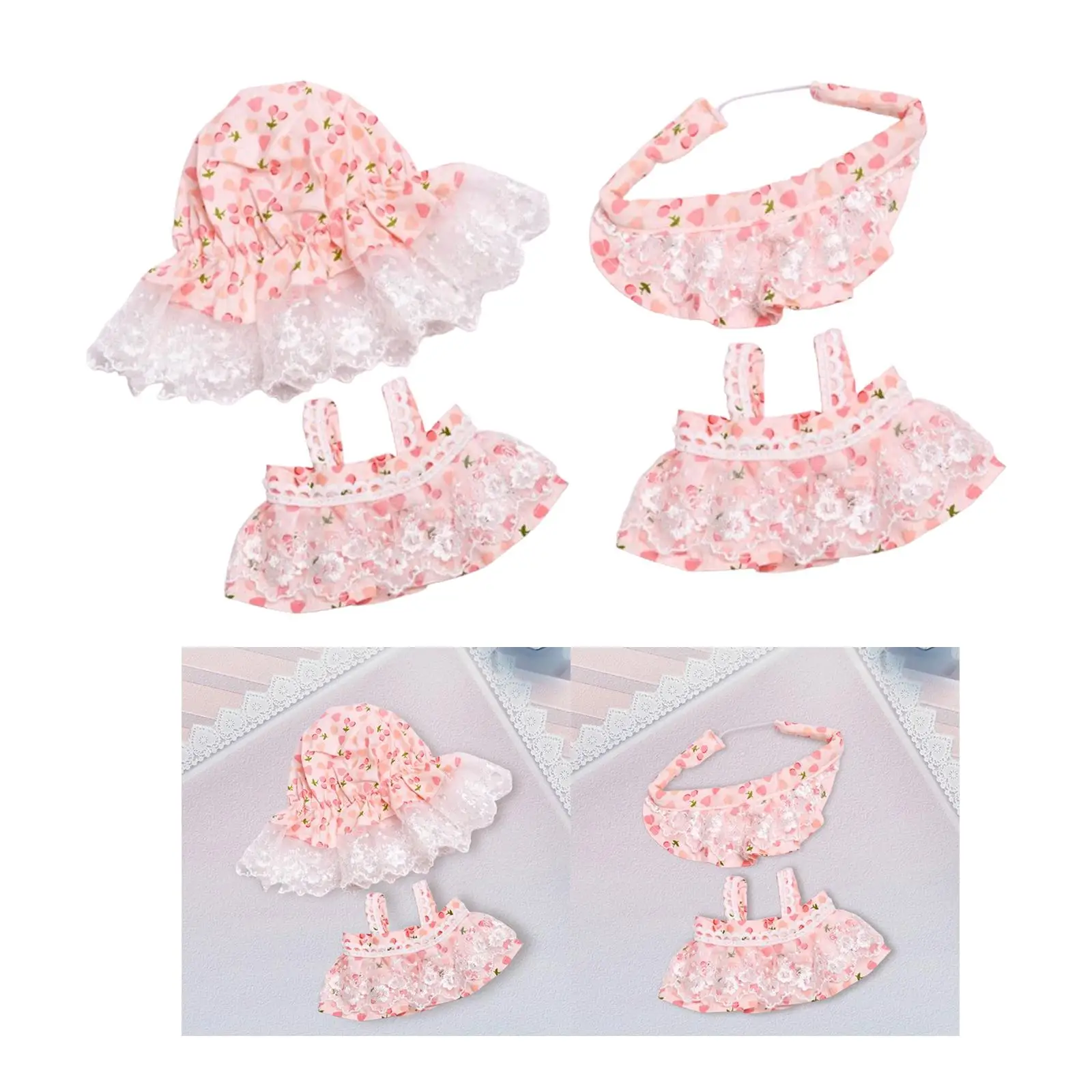 Ropa de muñecas en miniatura de 20cm, ropa en miniatura de repuesto, falda de muñeca cómoda, trajes, ropa de muñeca para regalo de Cosplay - imagen 3