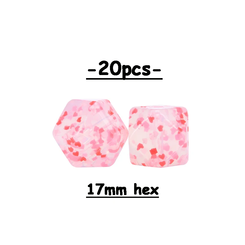 17hex crystal heart