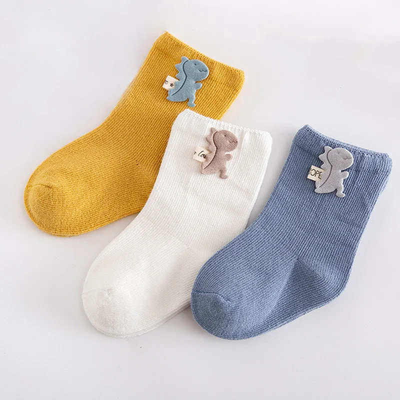 Lawadka 3 par/set calcetines de bebé para niñas niños algodón infantil niño niña calcetín Casual suave niño recién nacido calcetines para niños - imagen 2