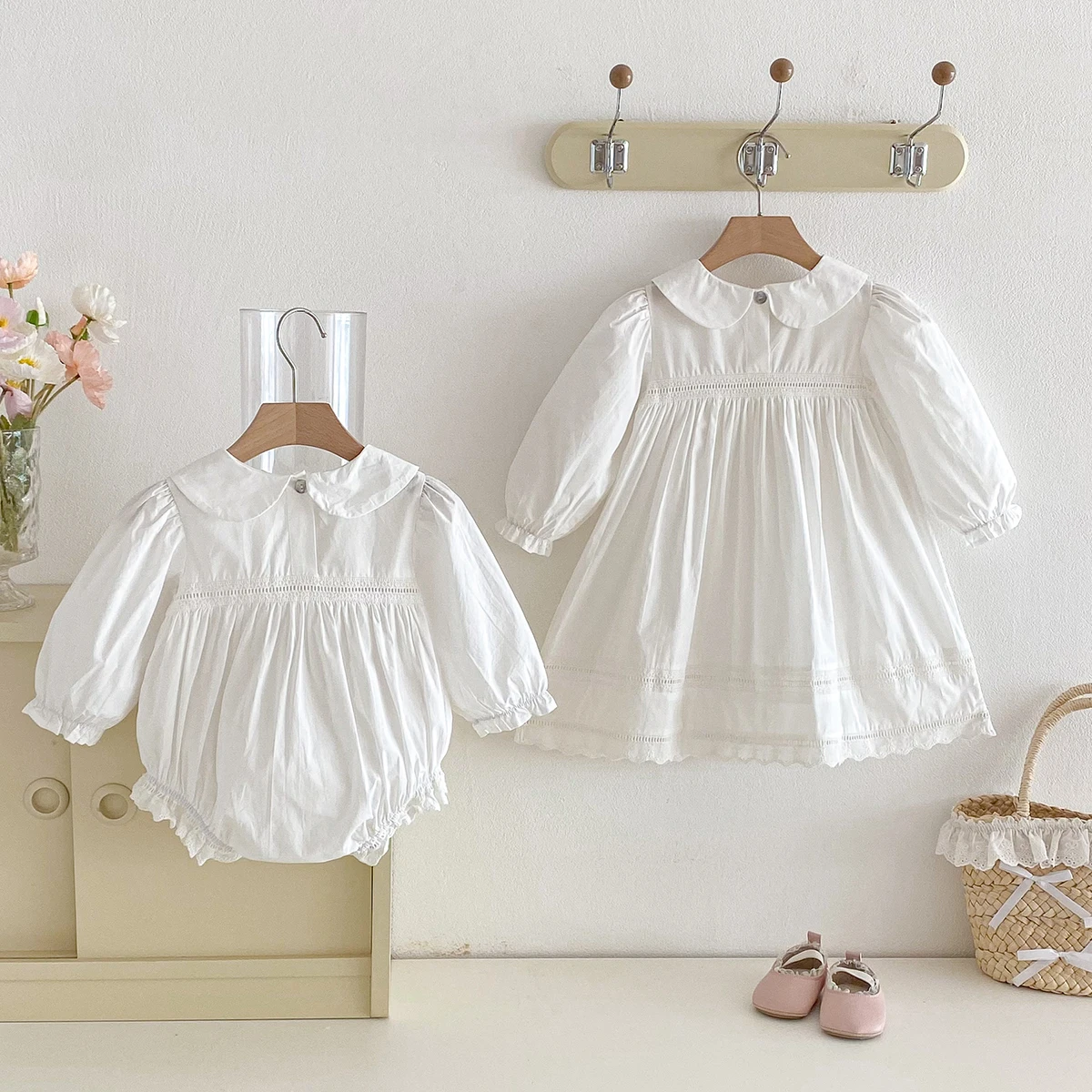 Vestido encaje de manga larga para niña – Primavera y otoño - imagen 4