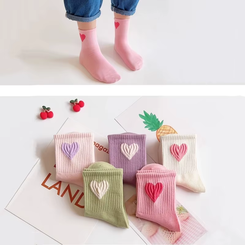 Calcetines infantiles para niñas – Algodón suave primavera y otoño - imagen 5