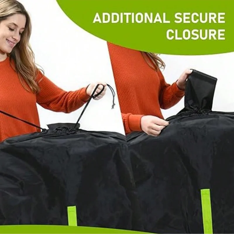 Bolsa de viaje para cochecito grande, color negro Universal, bolsa de almacenamiento doble, cubierta antipolvo, bolsa de inspección de aviones - imagen 3