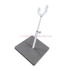 Soporte expositor para muñecas con base de madera ajustable