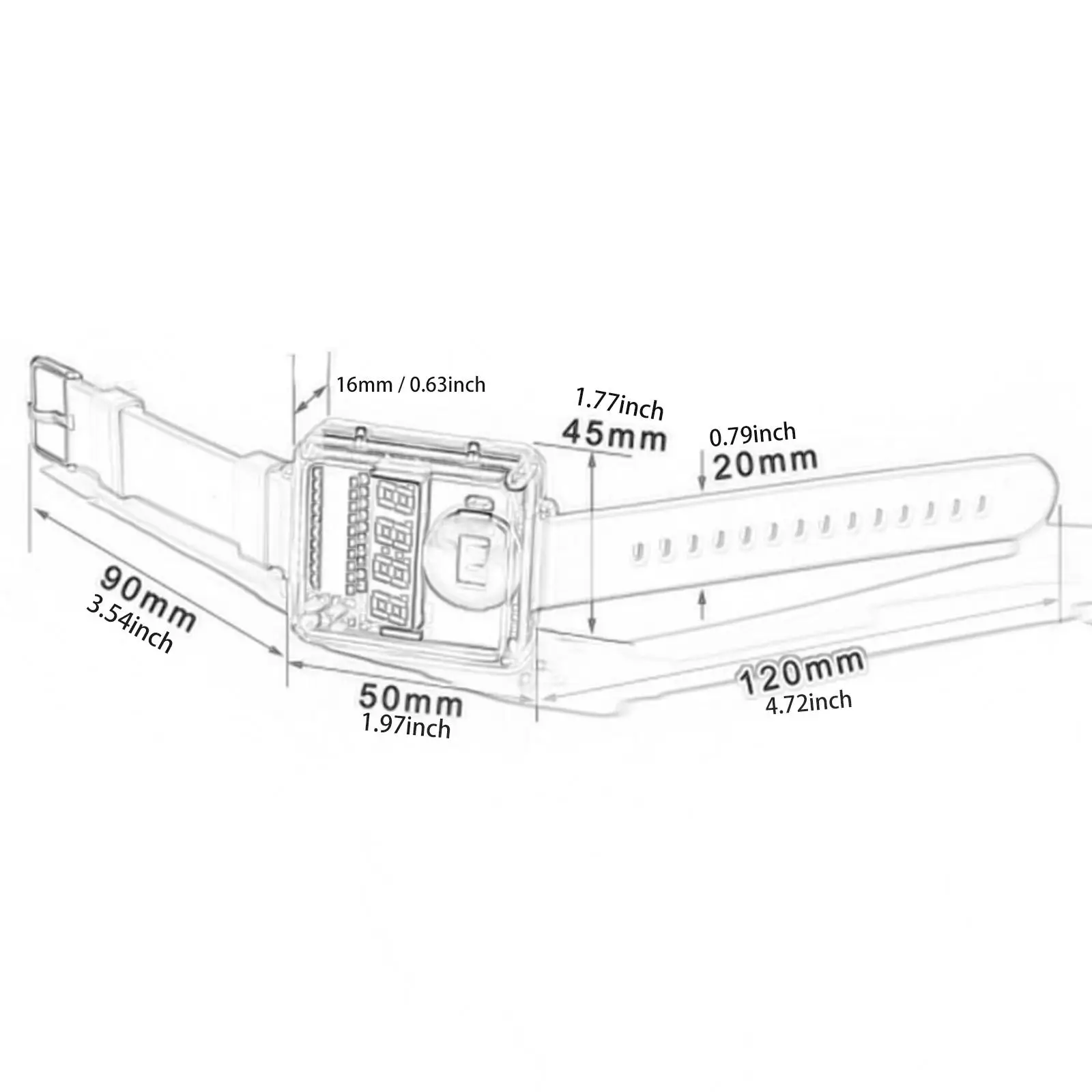 DIY Electronic Watch Kit Welding Assembly Physical Toy Multiuse Creativity LED