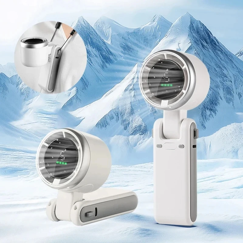Ventilador mini plegable con pantalla digital inteligente - imagen 3