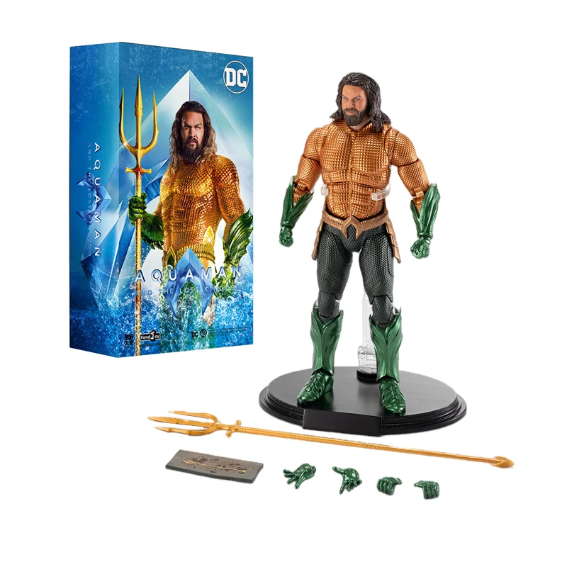 DC Originals Liga de la Justicia Figura ben Batman Figuras de Anime Superman Batman Aquaman Mera Figuras Modelos Coleccionables Juguetes Regalo - imagen 5