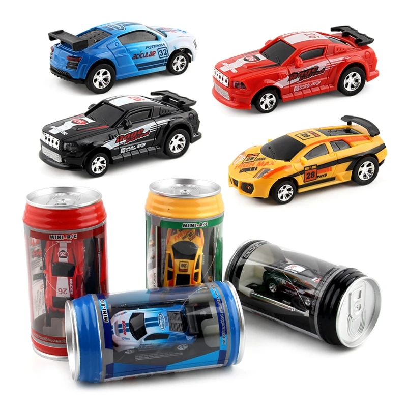 2023 coche de Control remoto 20 KM/H Coke Can Mini RC coche Radio Control remoto Micro coche de carreras 4WD coches RC modelos juguetes para niños regalos - imagen 5