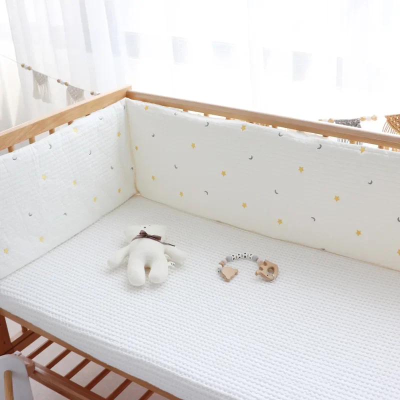 Parachoques acolchados para cuna – Protector de seguridad infantil - imagen 3
