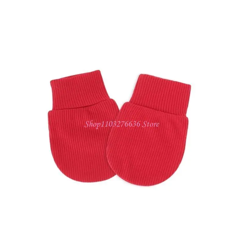 Guantes algodón R6FD, guantes transpirables para niños y niñas 0 a 12 meses, manoplas para bebés, manoplas para recién sin - imagen 4