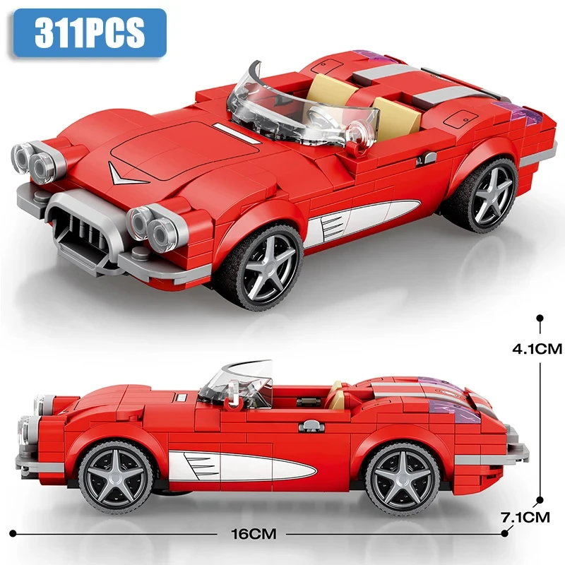 Bloques de construcción coches carreras – Juguete educativo infantil - imagen 4