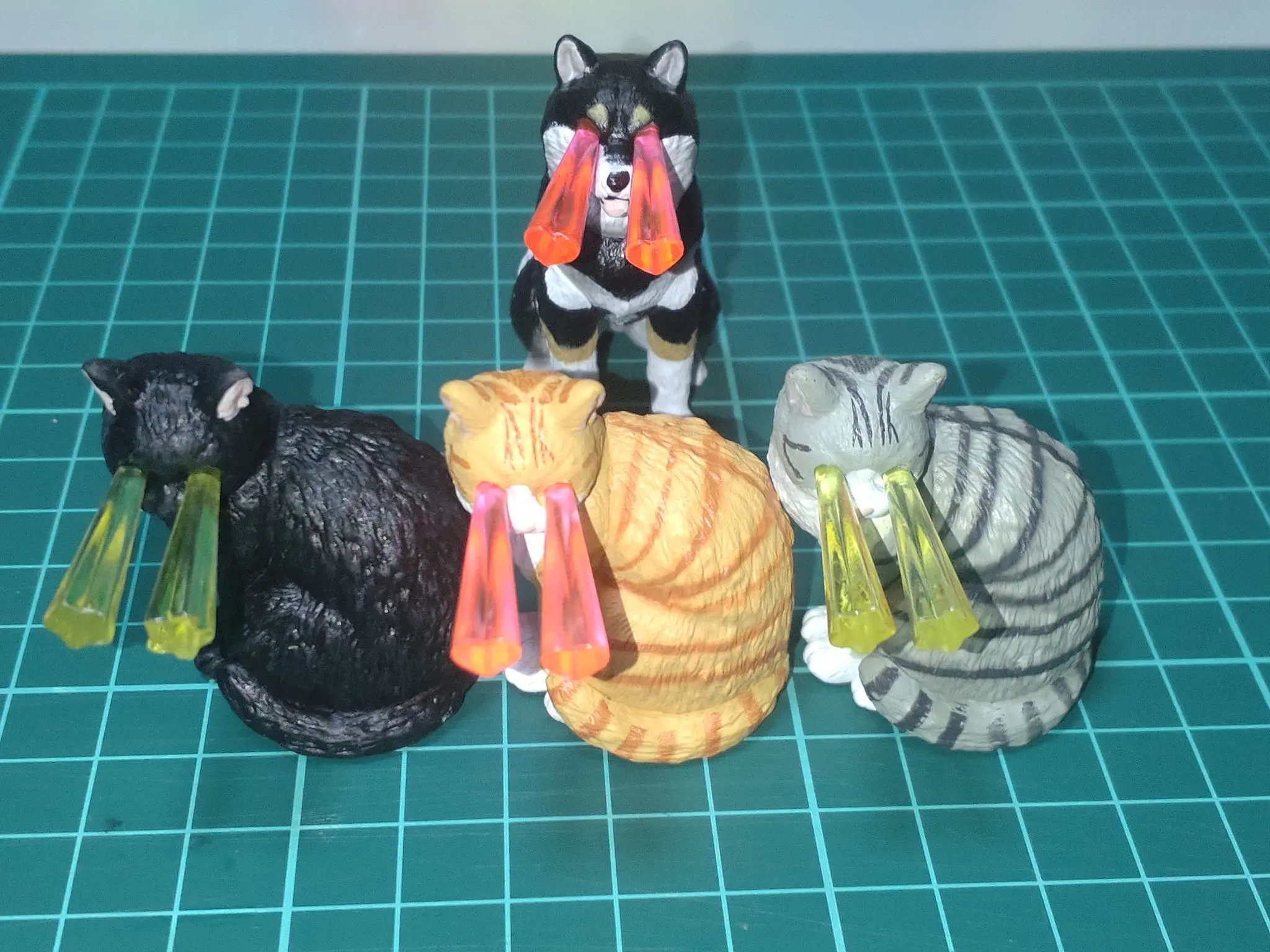 Eye Beam Figuras de Shiba Inu y gato – Colección para niños - imagen 4