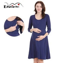Vestido de lactancia para primavera-verano – Camisón cómodo y suave