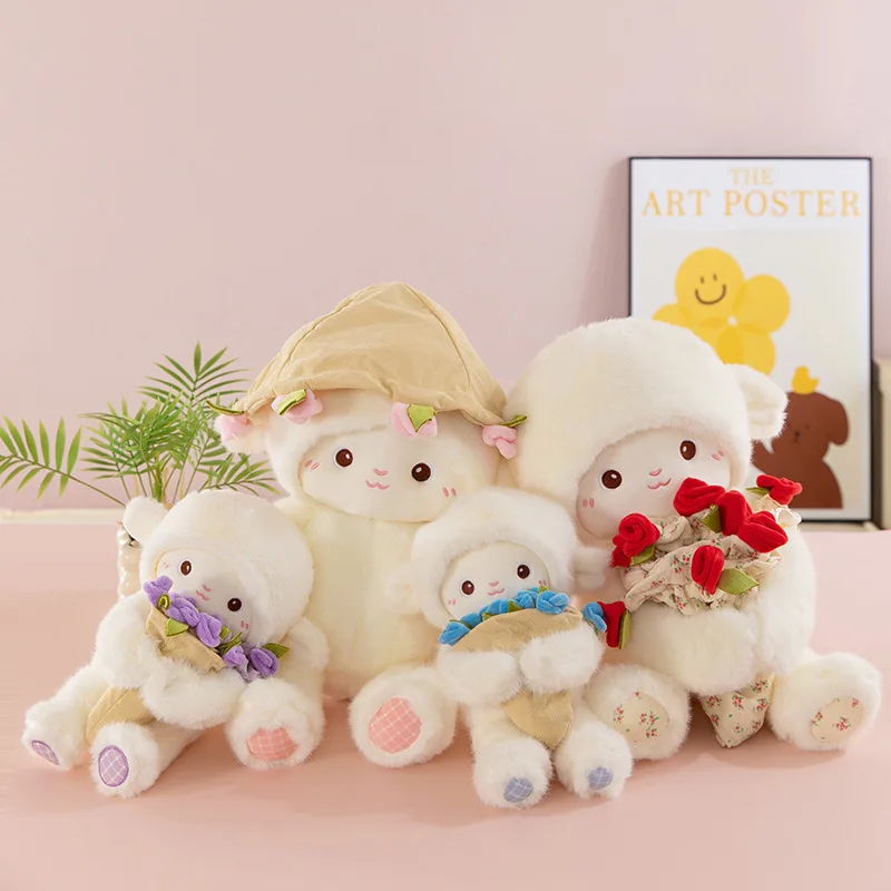 Peluche de cordero con ramo de rosas – Regalo original San Valentín - imagen 3