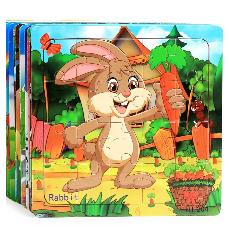 Rompecabezas 3D Montessori de madera para niños - Juguete educativo - imagen 3