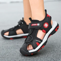 Sandalias antideslizantes de cuero para niños – cómodas para playa