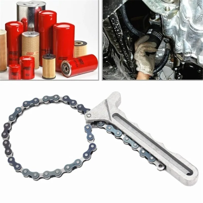 Llave de cadena ajustable para filtro de aceite de coche - imagen 2