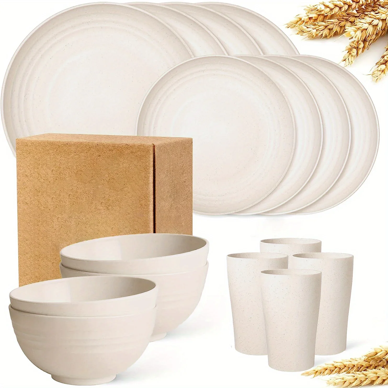 WHITE-16pcs