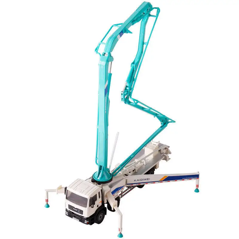 Camión de bomba de hormigón fundido a presión, vehículo de construcción de alta simulación, modelo de coche, juguetes de aleación, vehículo fundido a presión, regalo de cumpleaños para niños, 1:55 - imagen 2