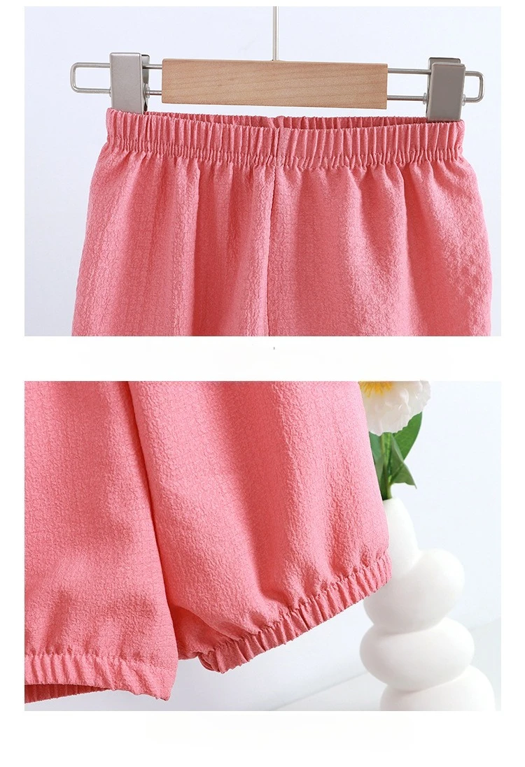 Somenie-Conjunto de ropa de casa Unisex para niños y niñas, Top sin mangas + Pantalones cortos, ropa de 2 uds., ropa de exterior para niños, tendencias - imagen 5