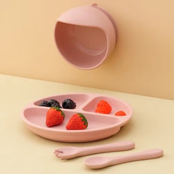 Cuenco de silicona con ventosa para niños - Vajilla educativa
