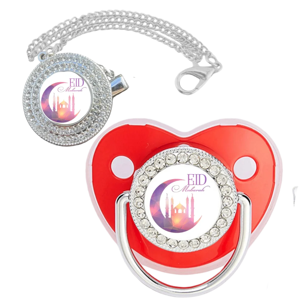 2025 Kawaii's nuevo chupete para bebé con cremallera, juguete con dientes de silicona, soporte para chupete, alimenta regalos de cadena de chupete para bebé musulmán - imagen 3