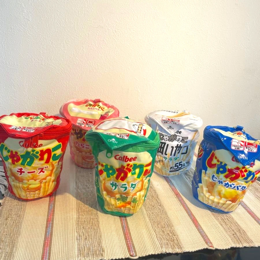 ULCAP cápsula de juguete Calbee Jagariko sokkuri bolsa ensalada queso patata Tarako mantequilla cremallera snack cubo bolsa BC figuras colgantes - imagen 5