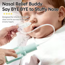 XXFE Aspirador Nasal Bebé Manual con Punta Redonda Suave Ergonómico