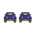 10pcs Purple
