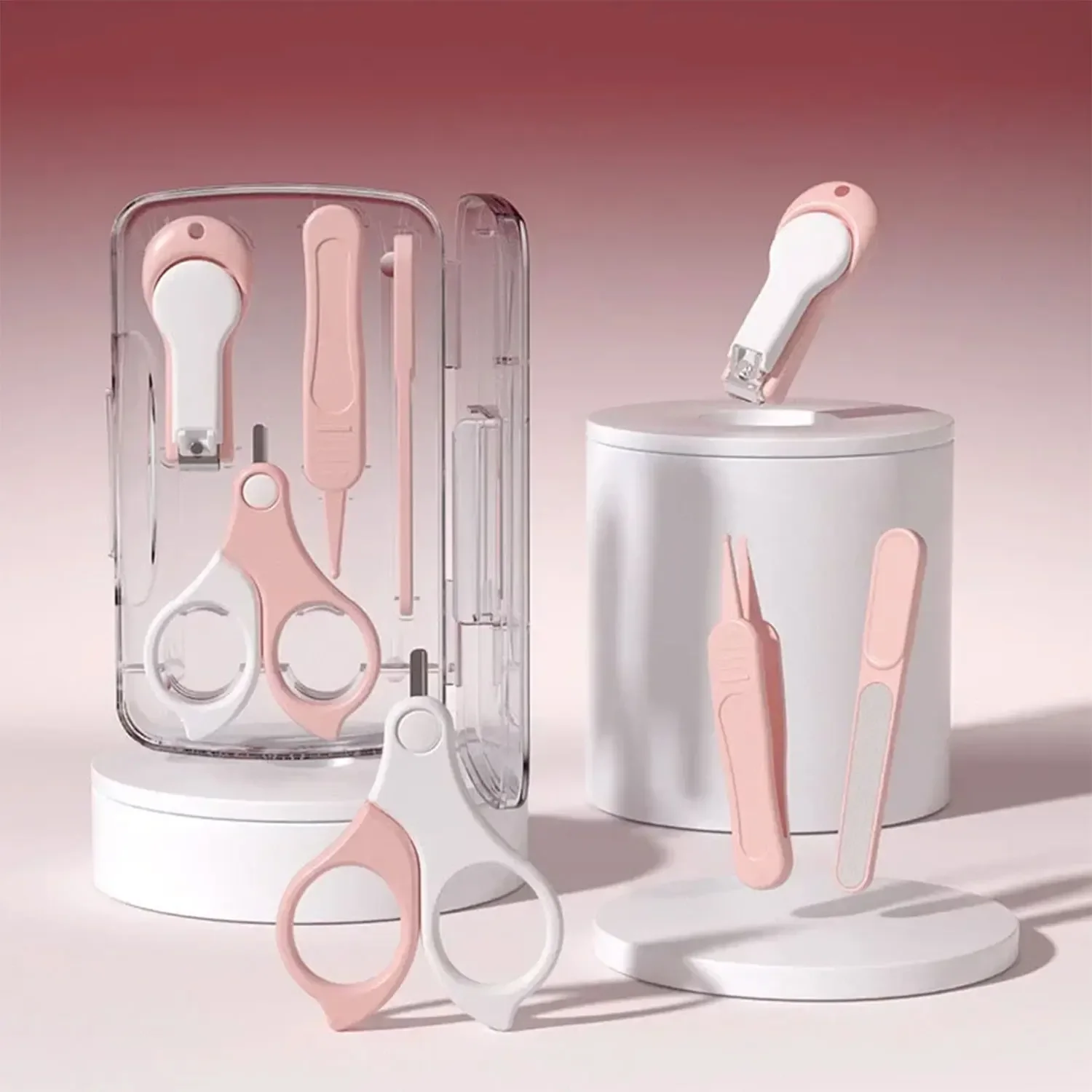 Kit de cortauñas para bebé con tijeras y lima de uñas