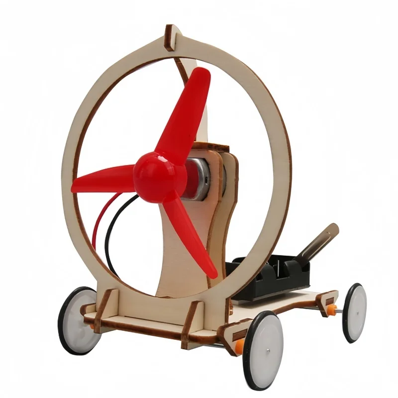 Turbina eólica eléctrica de madera DIY, juguete para niños, juguetes de ciencia física, herramienta Experimental, Kit de vástago, aprendizaje educativo para regalo de chico