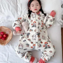 Pijama infantil de franela para niña – Cálida invierno