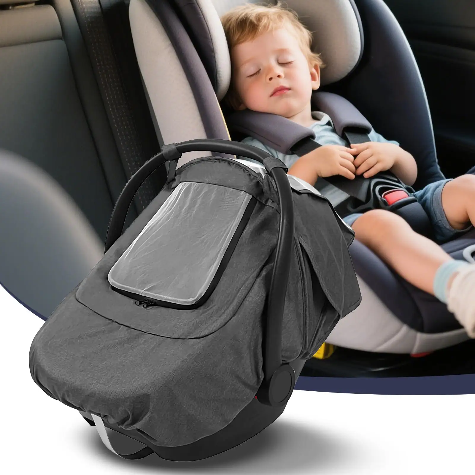 Fundas para asiento de coche para bebé, funda cálida para asiento de coche, accesorios para cochecito, Camping, parque, caminar, clima frío, Picnic al aire libre - imagen 2