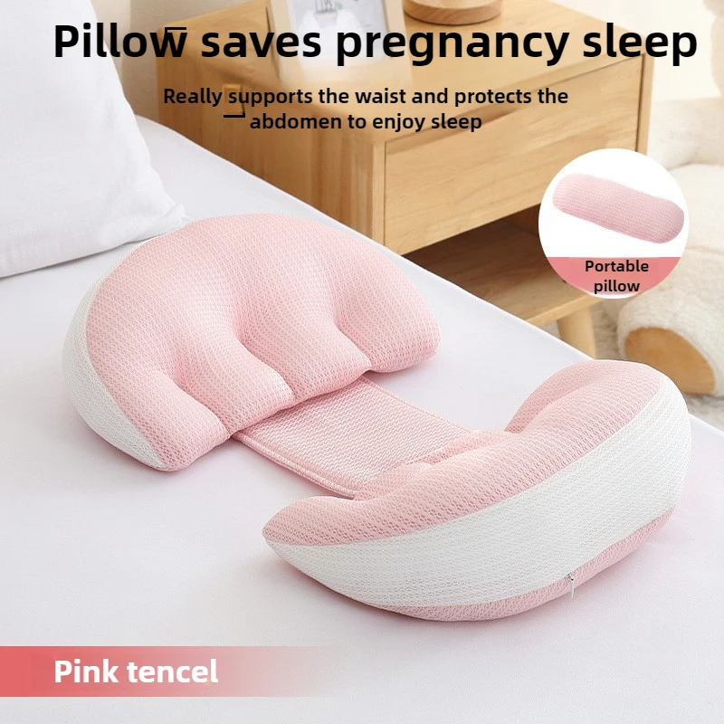 Almohadas de embarazo para dormir lateral, soporte de maternidad, comodidad de cuerpo completo, ayuda Abdominal de cintura para mujeres embarazadas, descanso de cama