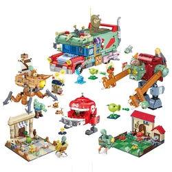 Set de construcción zombi - Defensa de plantas para niños