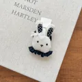 Bow rabbit hair band