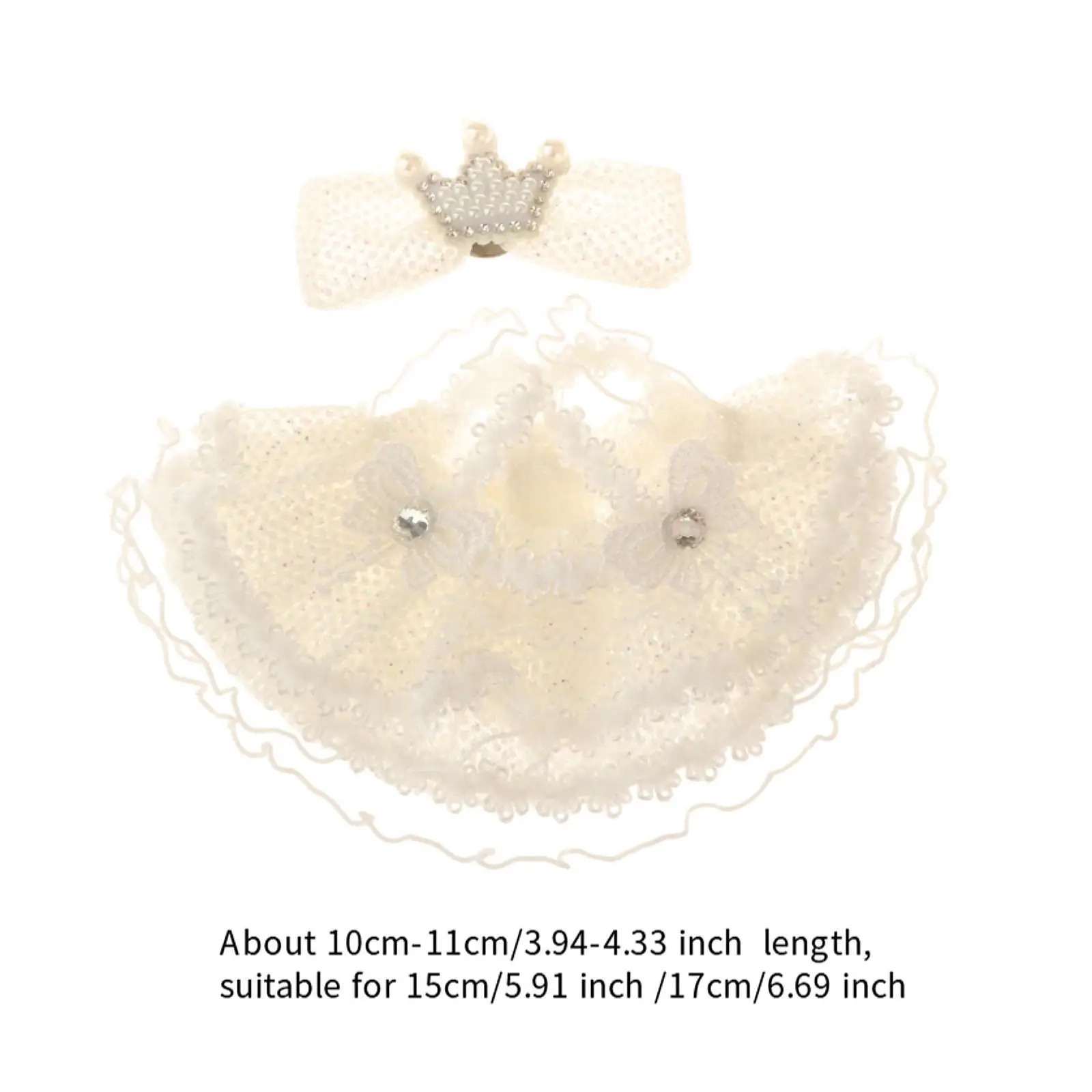 Plush Doll Suspender Skirt Brace Skirt Costumes Pretend Play Clothing DIY Make Your Own Dolls Princess Dress for 5.91'' Dolls
